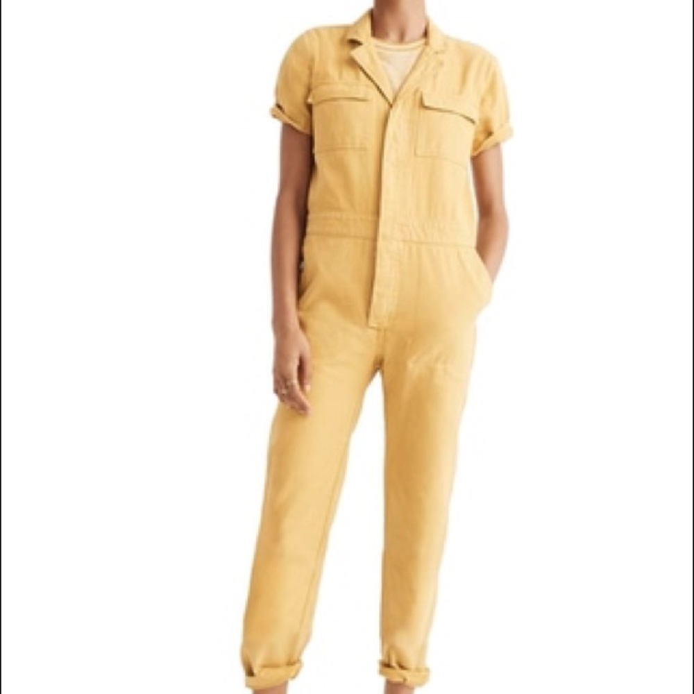 Madewell Yellow Cover All Jumpsuit